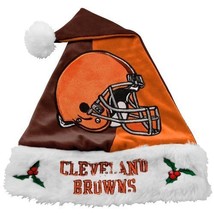 Cleveland Browns New Football Free Shipping Santa Christmas Hat Cap - £15.17 GBP