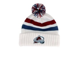 Colorado Avalanche Free Shipping Avs Hockey Classic Knit Ski Hat Cap Reebok - £16.82 GBP