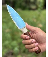 10&quot; Opalite Crystal Glass Knife – Handmade Blade with Wooden Handle Ritu... - €34,14 EUR
