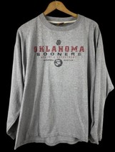 VTG OU T Shirt Size XL Long Sleeve Mens Adult Gray Basketball Oklahoma S... - $65.14