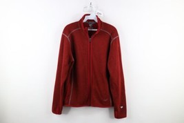 Kuhl Mountain Womens Size Large Alfpaca Fleece Full Zip Jacket Heather Red - £54.47 GBP