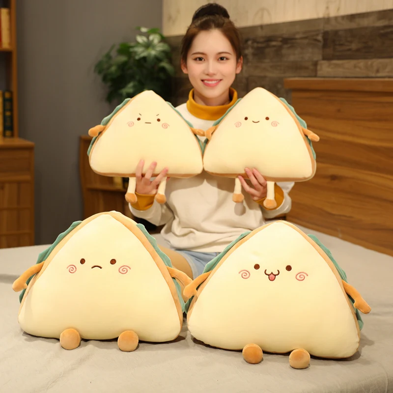 On food sandwich cake plush toy cute bread stuffed doll soft nap sleep pillow sofa bed thumb200