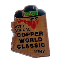 1987 Skoal Bandit Copper World Classic Race Car Racing Lapel Hat Pin Pinback - £9.55 GBP
