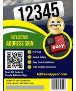 The California Reflective Address Sign Gift Card, 3M Reflective, Easy Cu... - $745.41 MXN