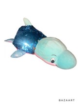 Flip A Zoo Flipazoo Plush Stuffed Animal Blushes Seal Danica Dolphin Sequin 14&quot; - £6.41 GBP