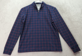 Johnnie-O Sweatshirt Boys Size 10 Multi Plaid Long Raglan Sleeve Quarter... - £18.13 GBP