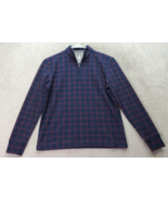 Johnnie-O Sweatshirt Boys Size 10 Multi Plaid Long Raglan Sleeve Quarter... - £18.13 GBP