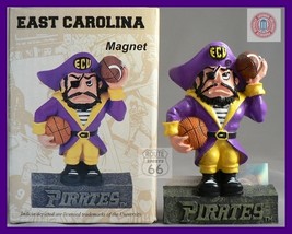 East Carolina Pirates  Football Basketball 3 D Magnet  - £6.62 GBP