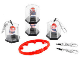 FLORIDA GATORS 4 PLAYERS display case w/ keychain attachment and one wri... - £8.13 GBP