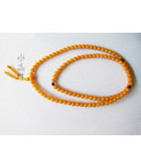 27&#39;&#39; Tibetan Yellow jade Meditation Yoga Prayer Beads Mala - £17.22 GBP