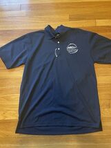 Boston Water Taxi Transportation Polo Shirt Blue Mens Size Large MBTA - $25.31