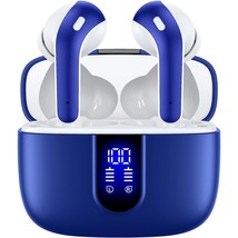 Bluetooth Headphones True Wireless Earbuds 60H Playback Led Power Display Earpho - £52.26 GBP