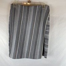 J. Jill Denim Gray Blue Skirt Wrap Short Straight Elastic Waist Women&#39;s Size XS - £10.98 GBP