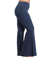 Women&#39;s Chatoyant French Terry Bell Bottom Yoga Pants Pockets Made in US... - $858.35 MXN