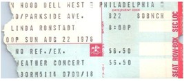Linda Ronstadt Ticket Stub August 22 1976 Philadelphia Pennsylvania - £27.14 GBP