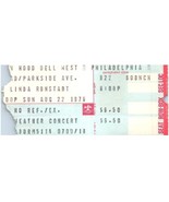 Linda Ronstadt Ticket Stub August 22 1976 Philadelphia Pennsylvania - £27.29 GBP