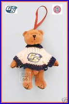 Georgia Southern Small Plush Bear Good Luck Ornament Nw - £9.88 GBP