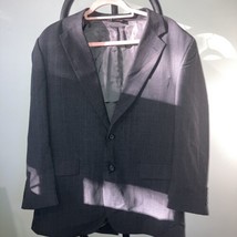 Jos A Bank  Black Wool Sz 40s 40sh Suit Jacket Blazer Stripe - $35.63
