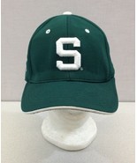 Michigan State Spartans Green Strap Back One Size Spellout Ball Cap    - £9.43 GBP
