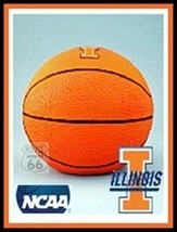 ILLINOIS BASKETBALL ILLINI COIN PIGGY BANK W KEY NEW - £18.97 GBP