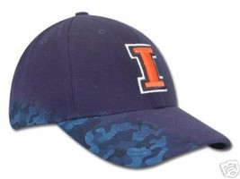 Illinois Illini Basketball Football Hunting Camo Nike Hat Cap Free Shippping - £16.38 GBP