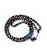 34&quot; A Grade Blue Tiger&#39;s Eye Tibetan Prayer Beads Mala - £15.79 GBP