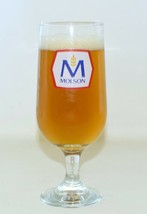Molson Original Canadian Beer Clear Glass Footed - $11.88