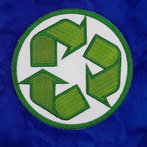 Recycle Emblem Iron On Embroidered Patch 3&quot; x 3&quot; - $5.49