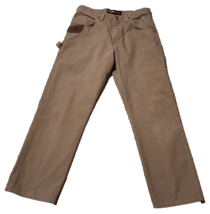 Riggs By Wrangler Pants Jeans Mens 32x31 Tan Carpenter Pockets Workwear Ripstop - £14.52 GBP