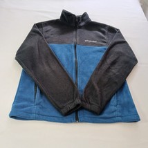 Columbia Mens Granite Mountain Fleece Jacket Black &amp; Blue Full Zip XM635... - $280.57 MXN