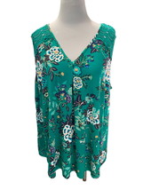 Daniel Rainn sleeveless Fantine Crochet lace green floral cutout tunic NEW 3X - £41.91 GBP