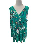 Daniel Rainn sleeveless Fantine Crochet lace green floral cutout tunic N... - £41.17 GBP