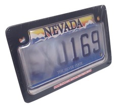 Motorcycle Clear No Photo License Plate Cover &amp; Black Metal Frame Combo - $59.99