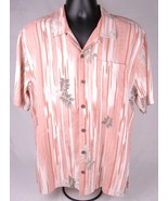 TOMMY BAHAMA Hawaiian Shirt-Red Pink-Button Up-100% Silk - €42,80 EUR