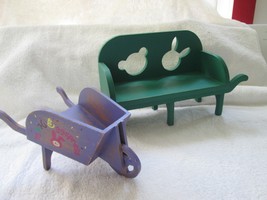 Muffy Vanderbear Roco Loco Motion and large Muffy wheelbarrow/bench - £26.56 GBP