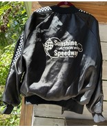 Vtg Men&#39;s XL Satin Bomber Jacket Pinellas Park FL Sunshine Speedway Race... - $1,081.62 MXN