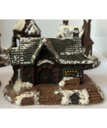 Train Station Lighted Building House Snowed Ceramic  tealight LV&#39;S - $35.00