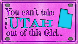 Utah Girl Novelty Mini Metal License Plate Tag - $14.95