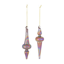 Drop Ornament (2 Asst) 6&quot;H Glass - £75.61 GBP