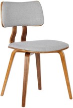 Gray Fabric And A Walnut Wood Finish Are Featured On The Armen Living Jaguar - £97.36 GBP