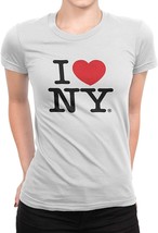 I Love NY Ladies T-Shirt Crewneck Tee Officially Licensed - $13.99+