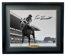 Ron Turcotte Autographed Secretariat 16x20 Belmont Photo Framed JSA COA ... - $7,448.39 MXN
