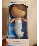 Carter&#39;s Mermaid Doll Plush Baby Toddler Girls Stuffed Toy Brown Hair NE... - $604.03 MXN