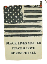 Black Lives Matter Be Kind to All Garden Flag Double Sided Burlap 12 x 1... - $9.37