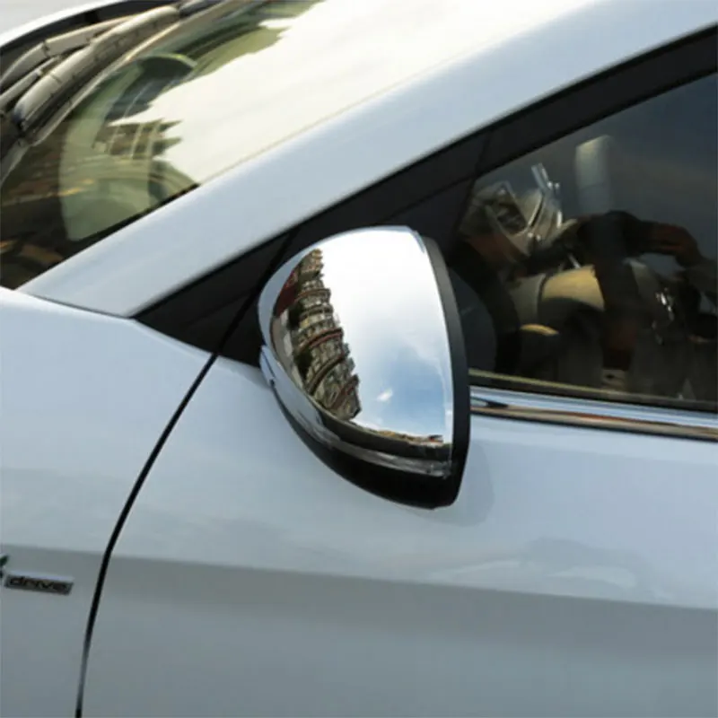 Iew mirror chrome cover abs rear view mirror protection sticker for hyundai tucson 2015 thumb200