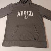 New Era AB&CO Men's Gray Cotton Blend Drawstring Pullover Hoodie Sweatshirt Sz L image 10