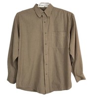 Wrangler Riata Mens Shirt Size 16 1/2 Gray Red Striped Long Sleeve Button Down  - £15.35 GBP