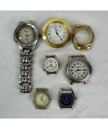 Vtg Watch Faces Lot Of 5 Plus Extras B.U.M. Eternity Timex For Parts Or ... - £21.28 GBP