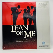 LEAN ON ME Laserdisc LD Movie 1989, Morgan Freeman, Excellent Condition - £11.39 GBP