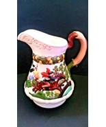 Vintage Pitcher CERAMIC Old Colonial Massachusetts - £67.21 GBP